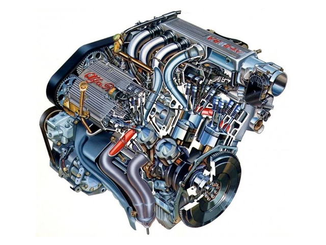 Alfa Romeo engine - Alfa Italia servicing and repairs, Horley, Surrey, Sussex