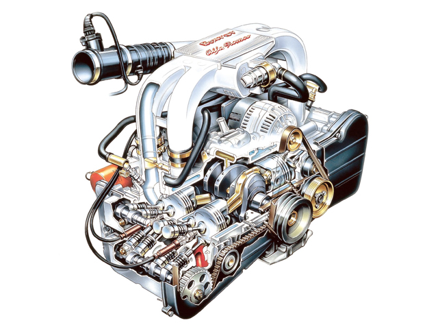 Alfa Romeo engine - Alfa Italia servicing and repairs, Horley, Surrey, Sussex
